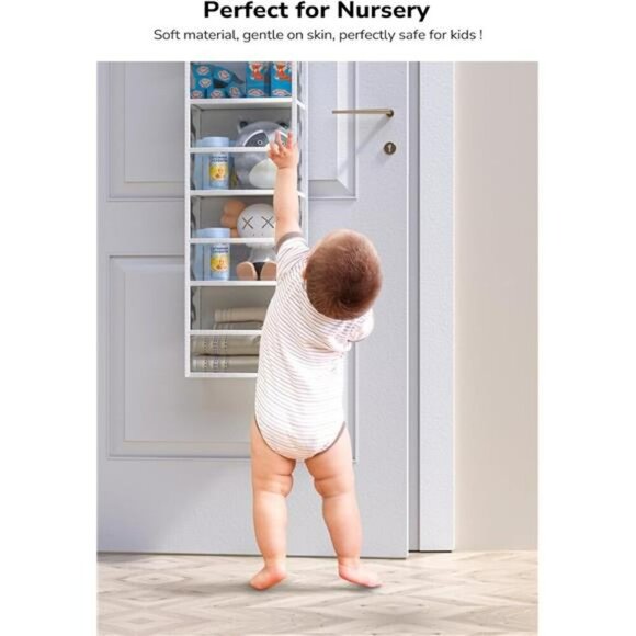 Over The Door Hanging Organizer 7 Shelf Clear Pocket Closet Storage Rack - Picture 5 of 8